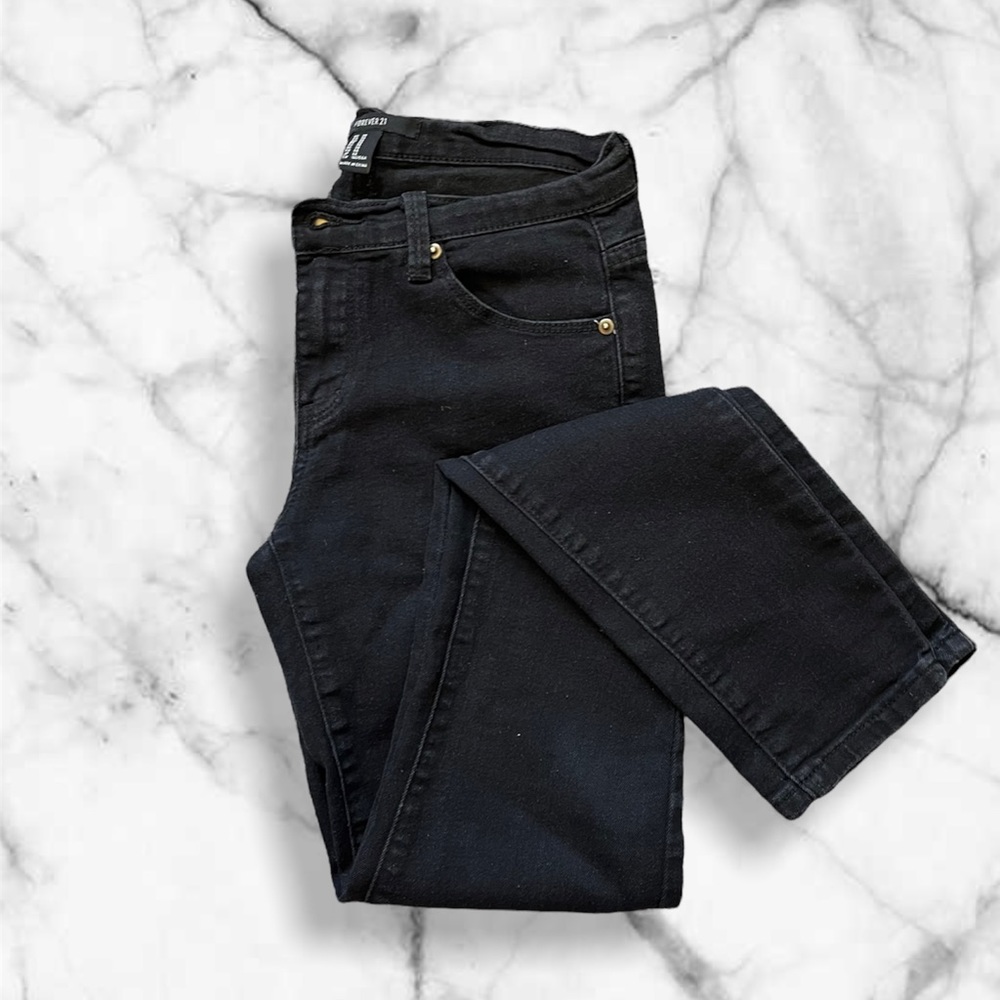 Skinny Denim Jeans (Light Black)